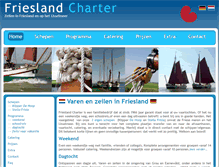 Tablet Screenshot of frieslandcharter.nl